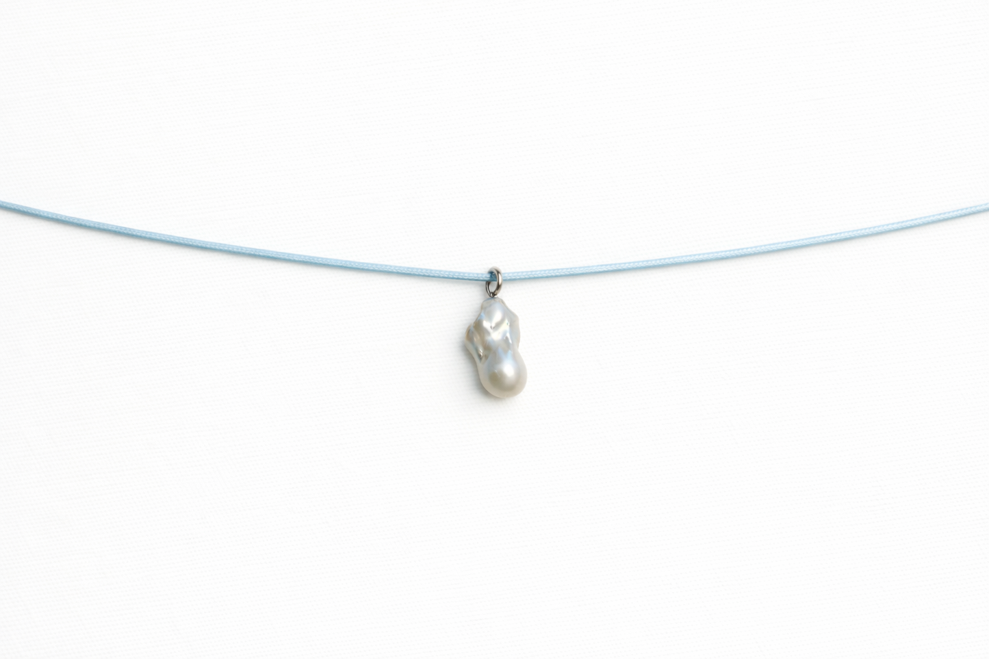Blue manifestation necklace