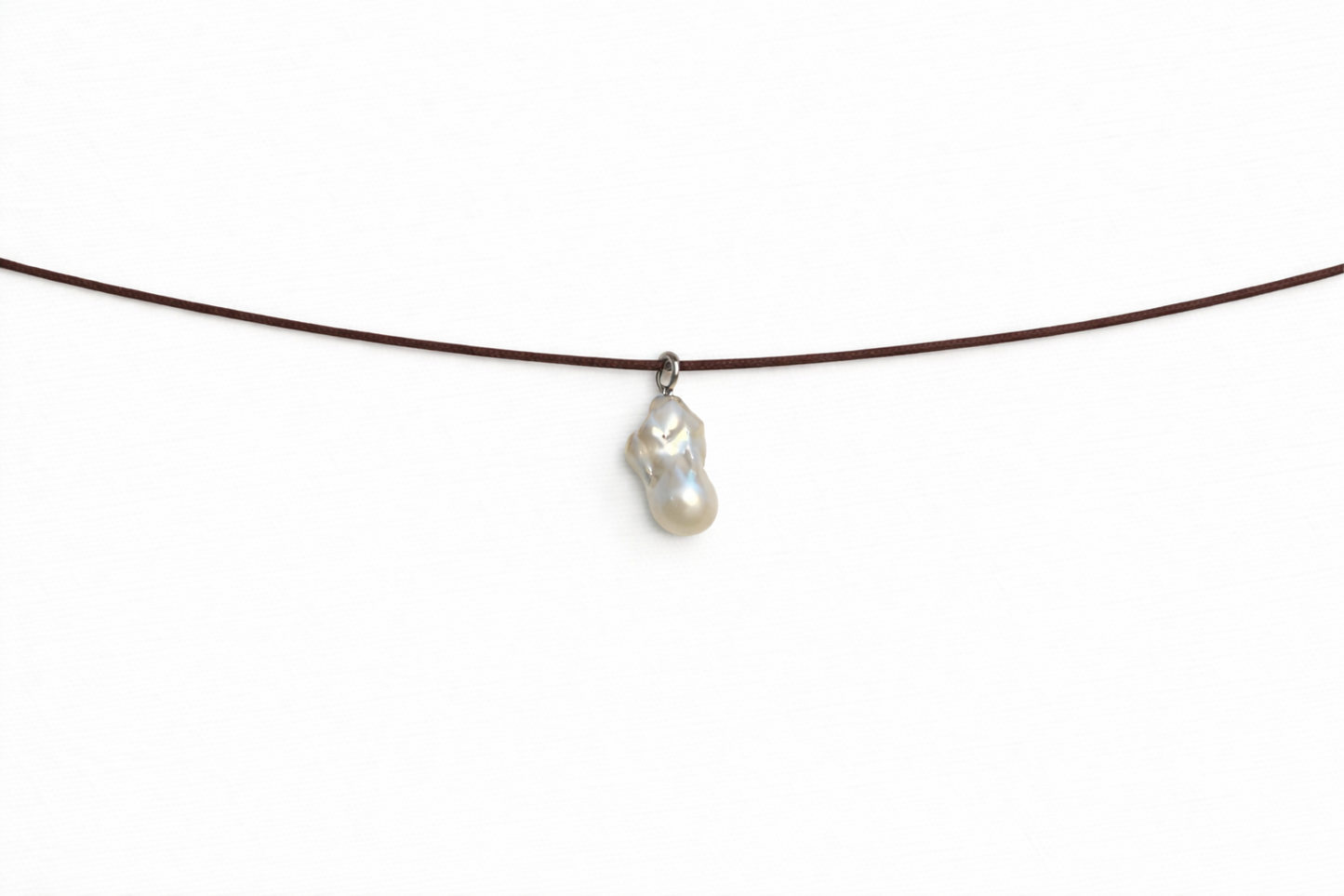 Brown manifestation necklace