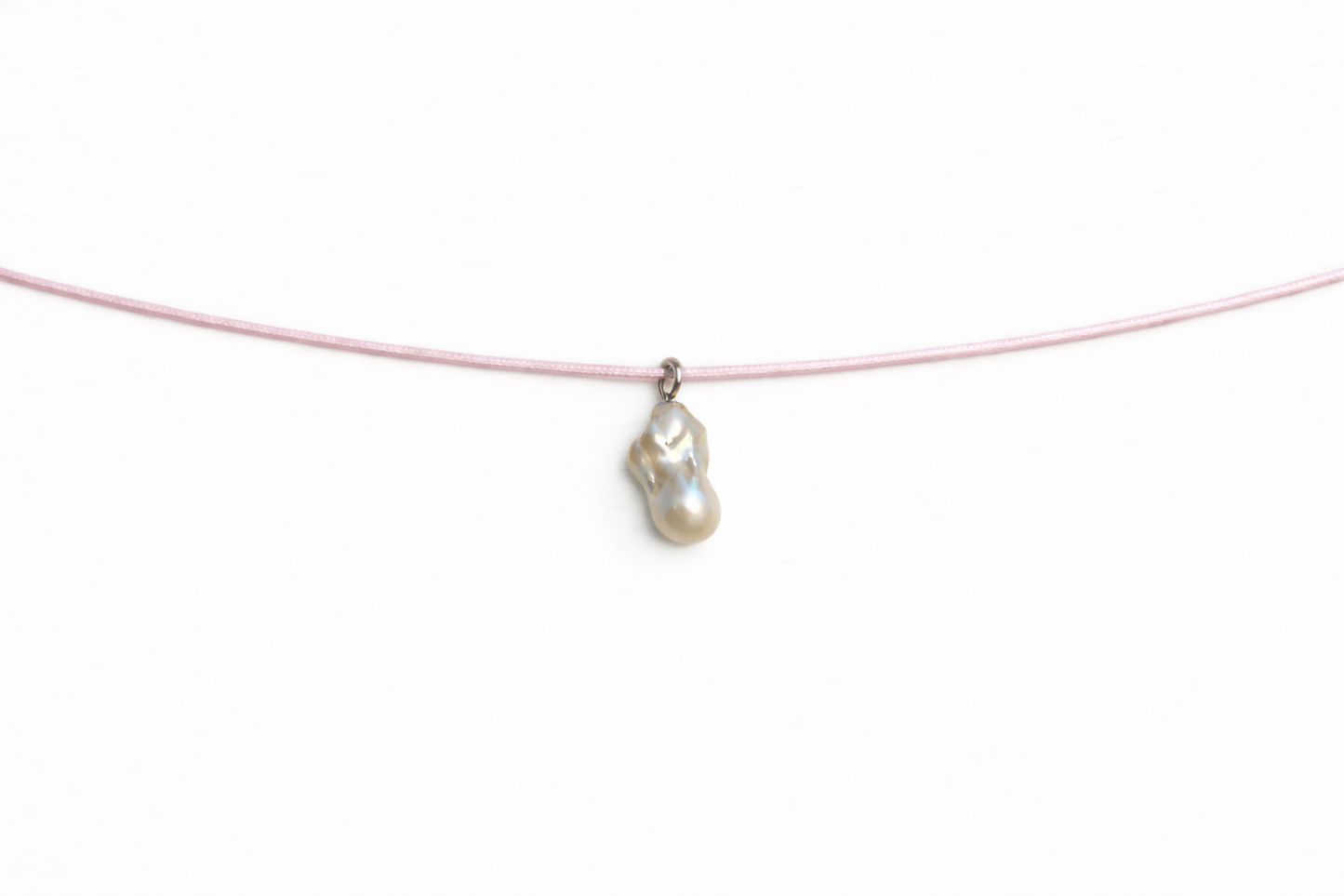 Baby pink manifestation necklace