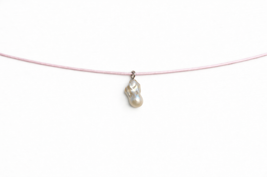 Baby pink manifestation necklace