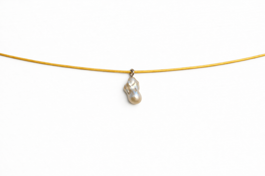 Gold manifestation necklace
