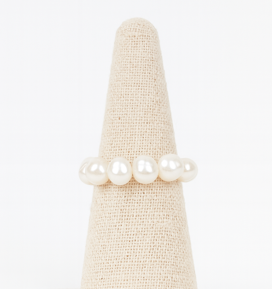 Eternity pearl ring thick￼