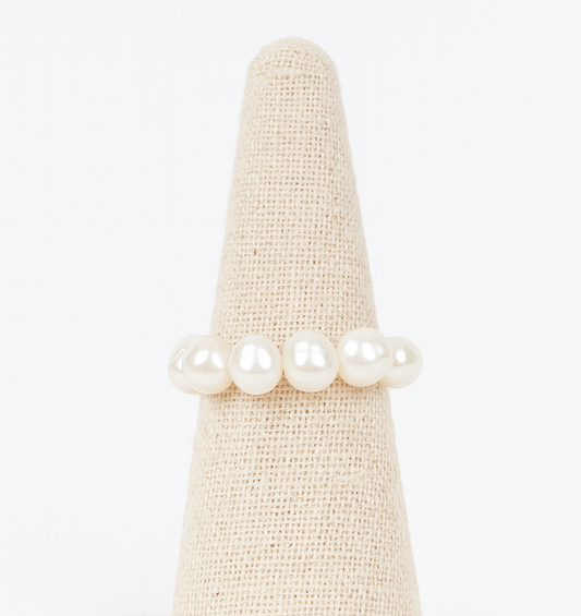 Eternity pearl ring thick￼