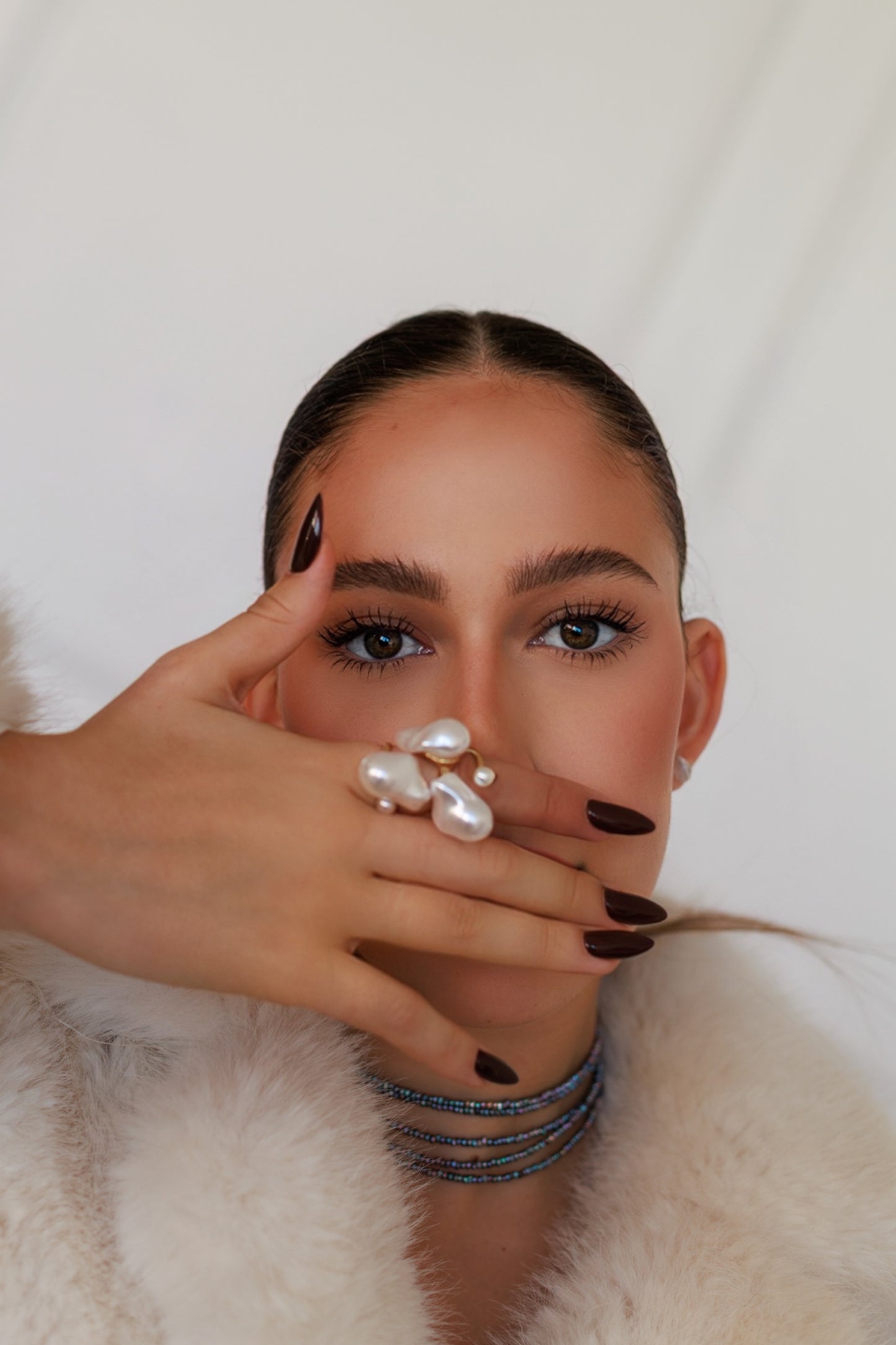 Cloud pearl ring