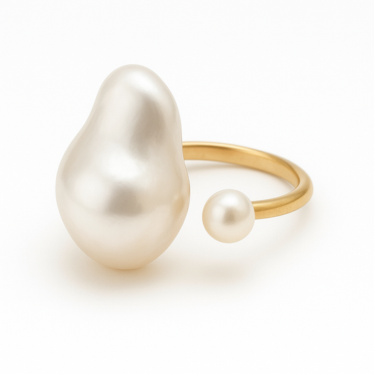 Cloud pearl ring
