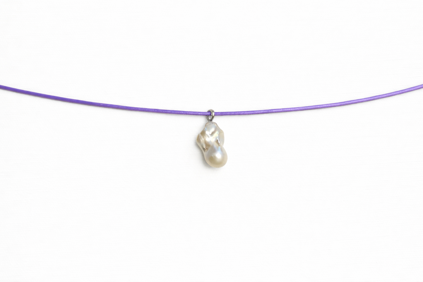 Purple manifestation necklace
