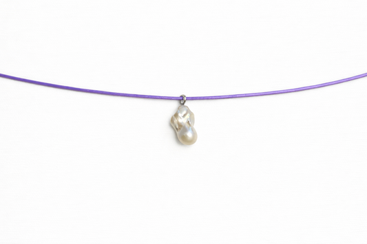 Purple manifestation necklace