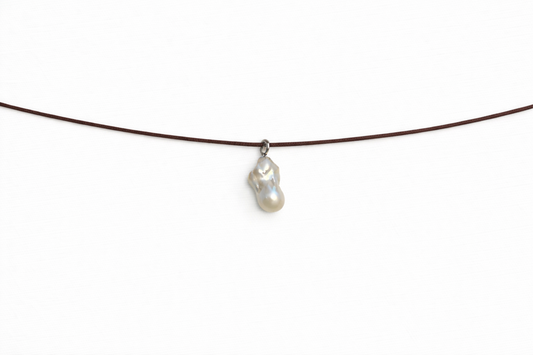 Brown manifestation necklace